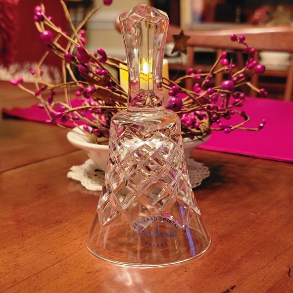 BADASH CRYSTAL ♡ NIB Beautiful Vintage BELL OXFORD 24% Handcut Lead Crystal Bell - Picture 13 of 17